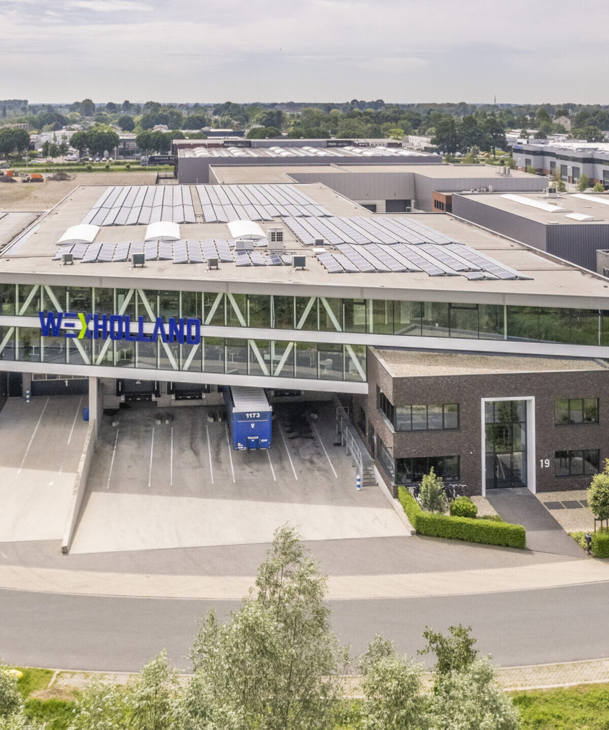 Bovenzijde van het Wex Holland kantoor